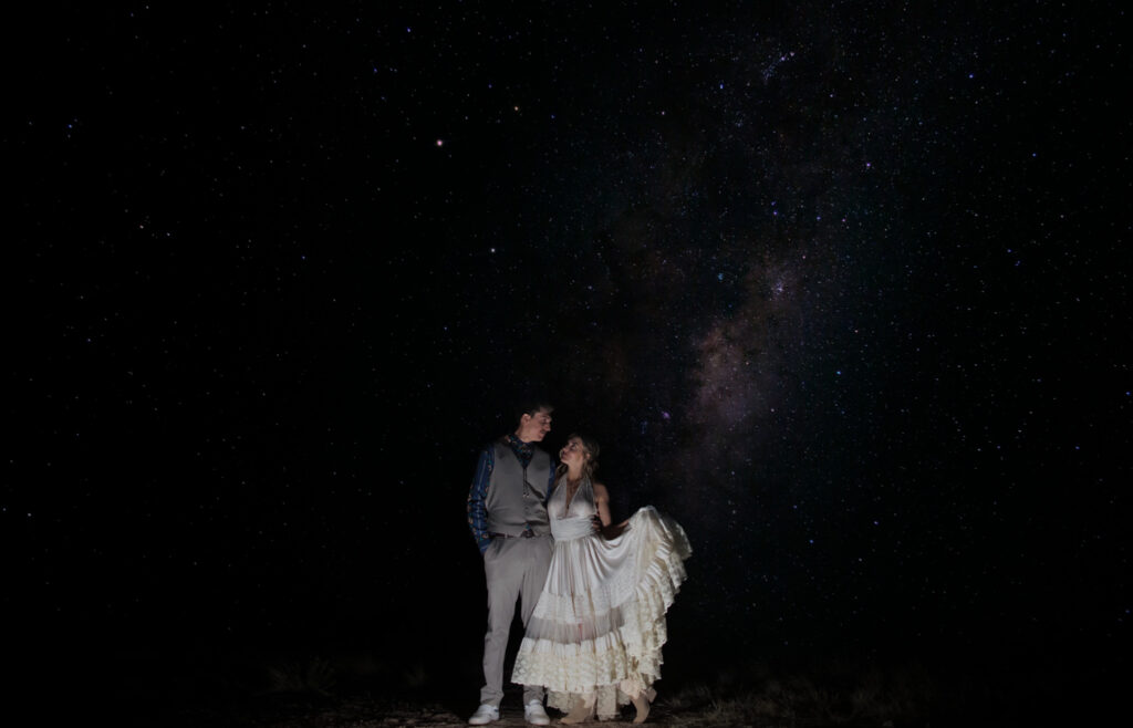 astrophotography ideas for your elopement, Courts Captured Moments, travel elopement photographer